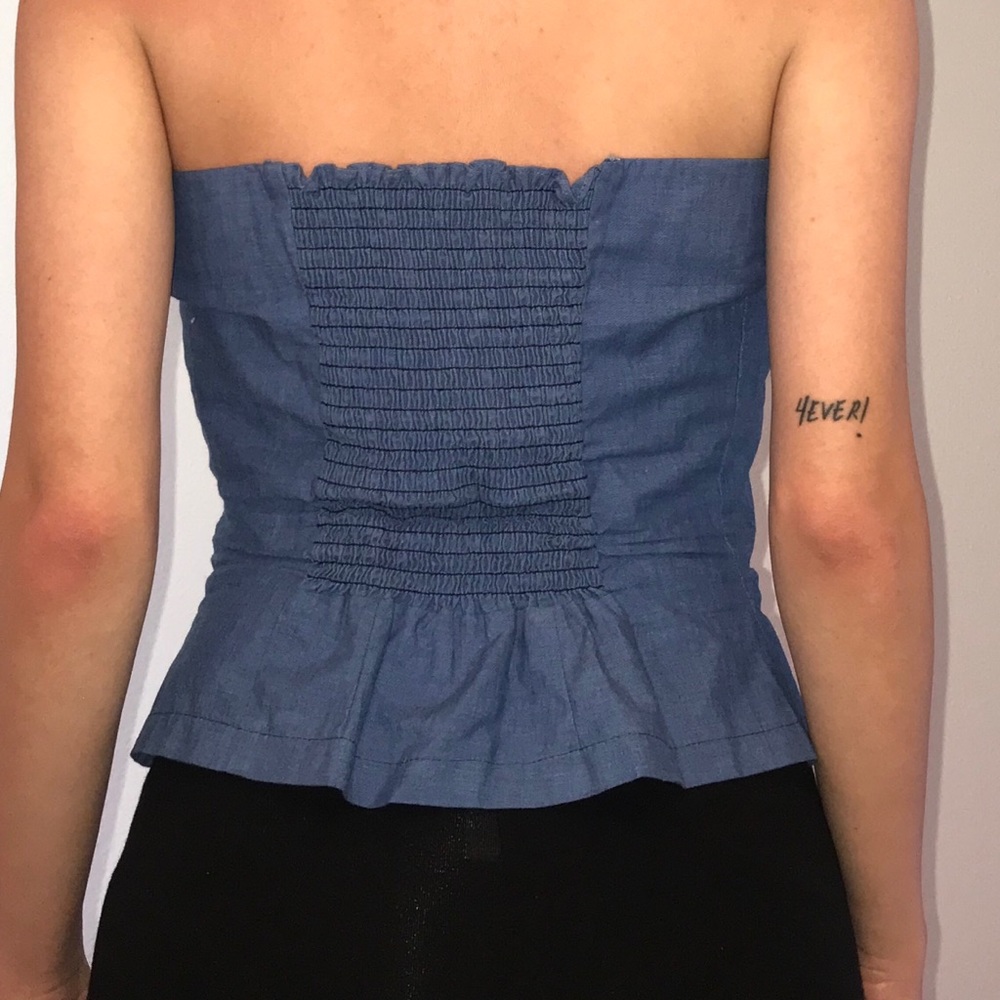 Chambray Bustier - Picture 3 of 3